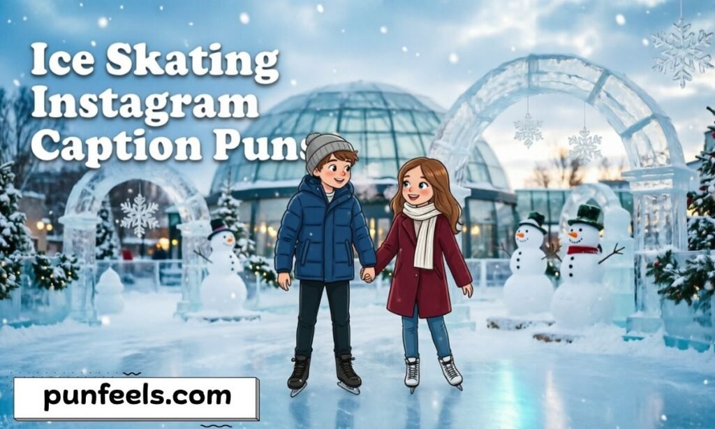 Ice skating Instagram caption puns