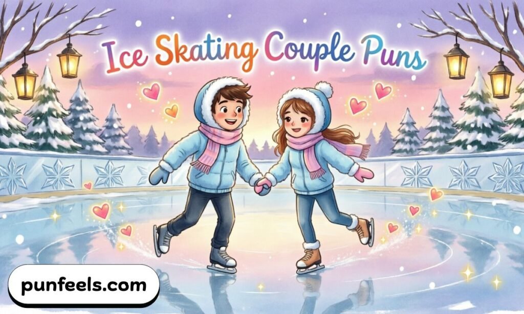 Ice skating couple puns