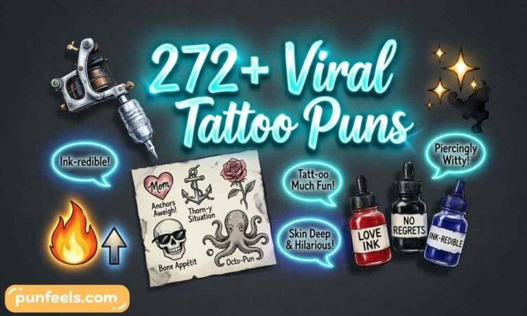 272+ Viral Tattoo Puns Feature Image