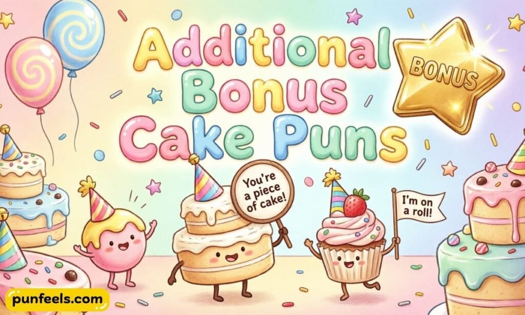 Additional Bonus Cake Puns