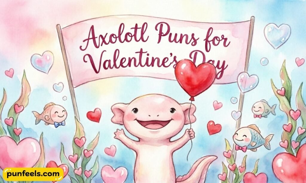 Axolotl Puns for Valentine's Day