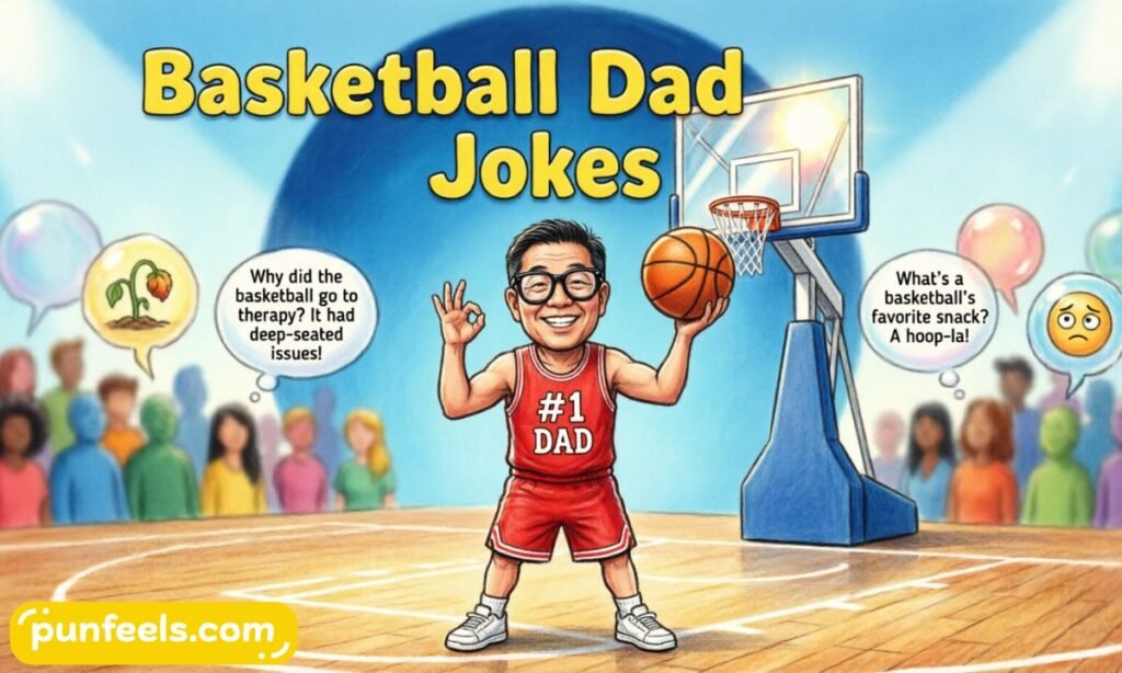 Funny basketball dad jokes for kids and parents