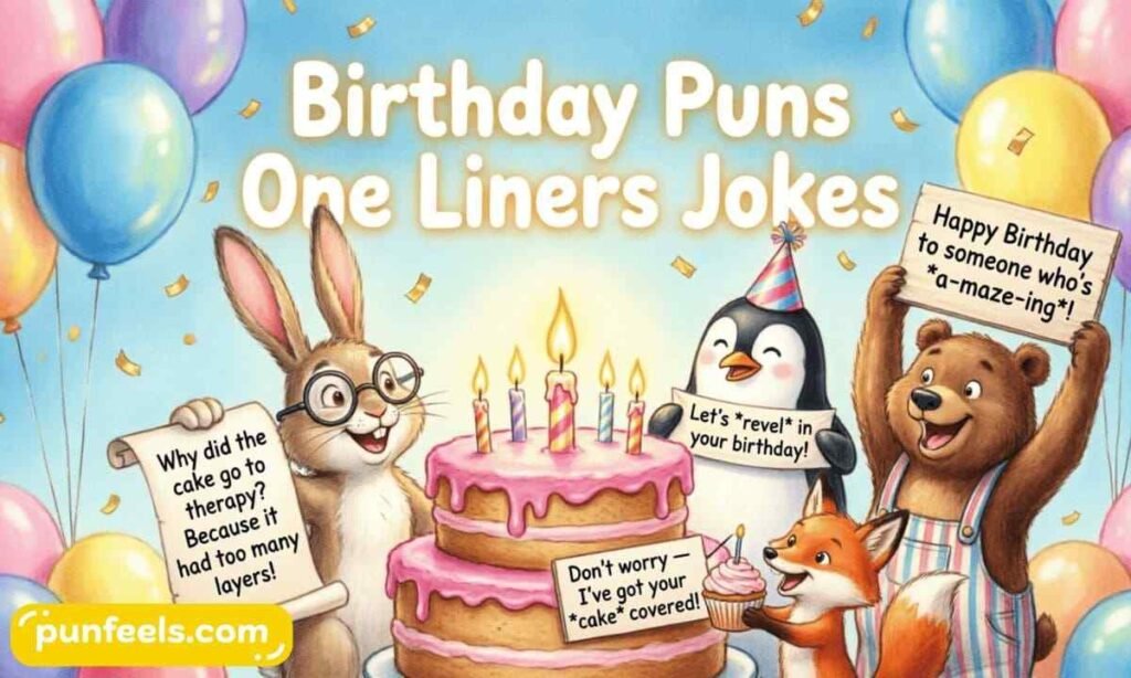 Birthday Puns One Liners Jokes