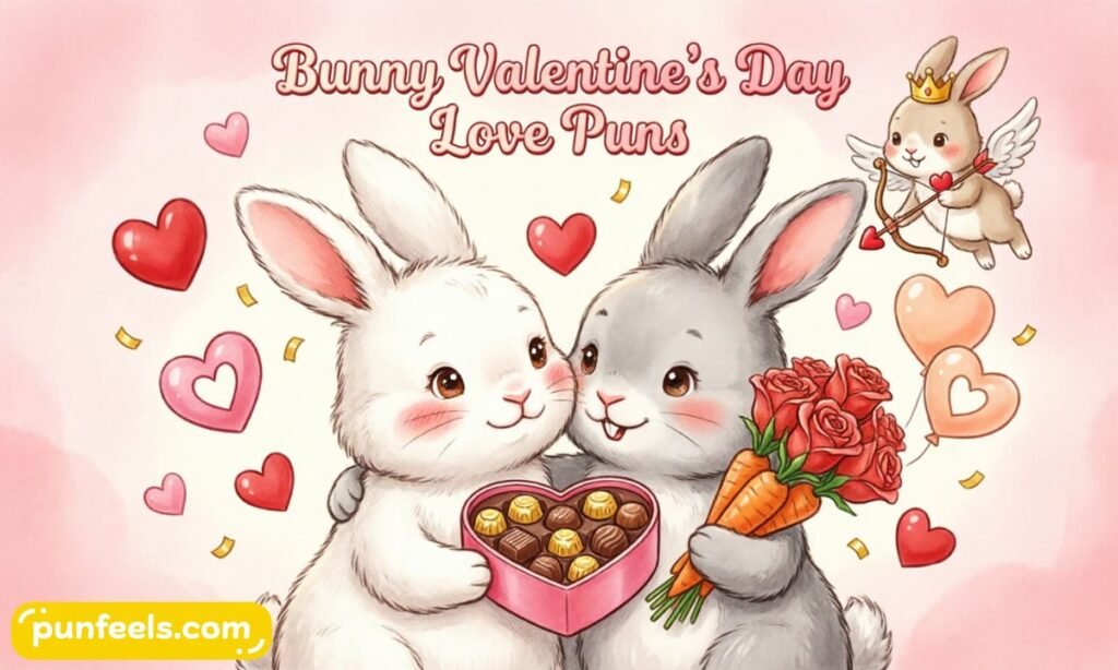 Bunny Valentine's Day Love Puns