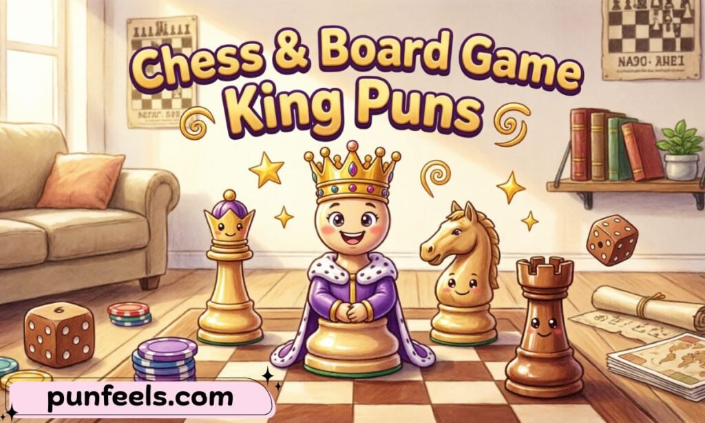 Chess & Board Game King Puns