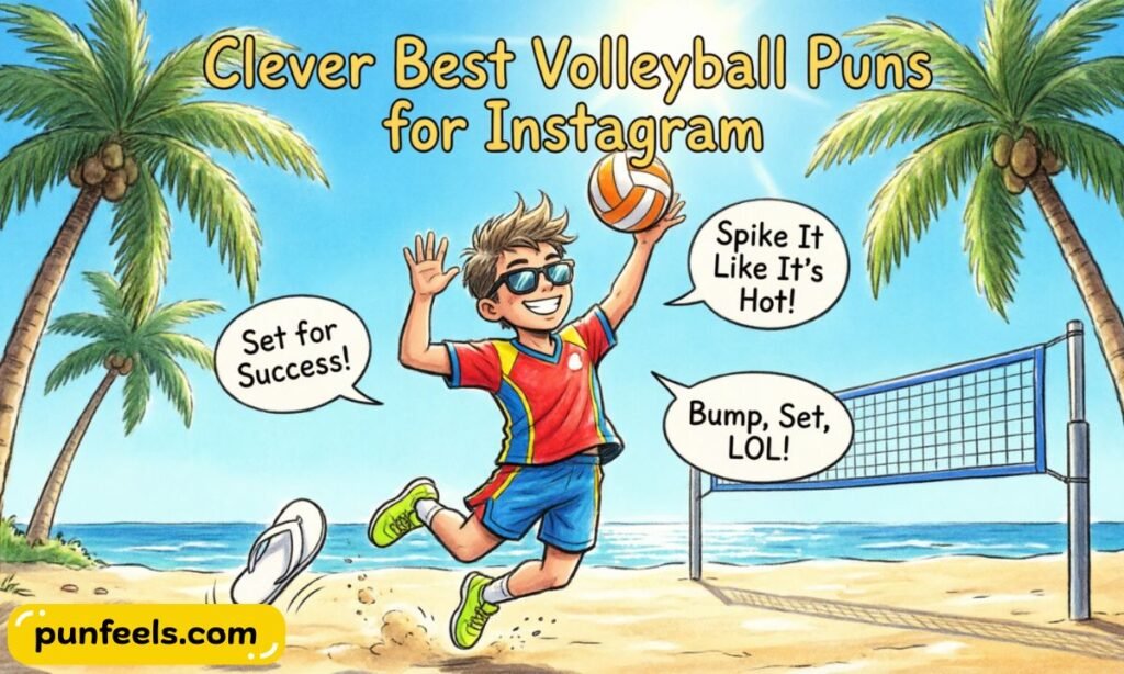 Clever Best Volleyball Puns for Instagram