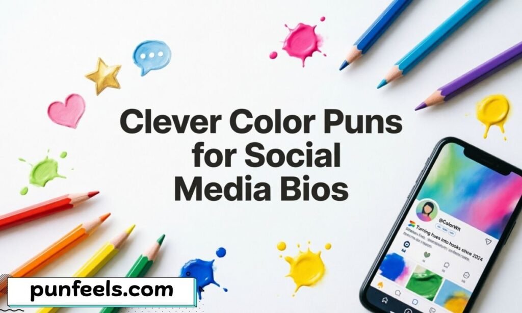 Clever Color Puns for Social Media Bios