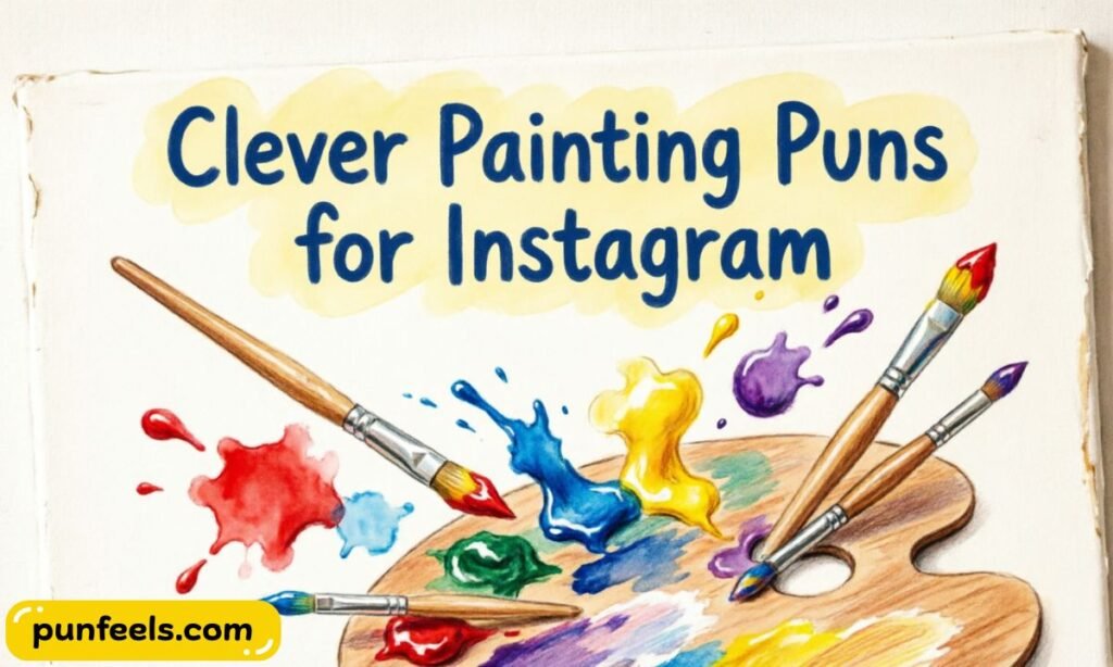 Clever Painting Puns for Instagram