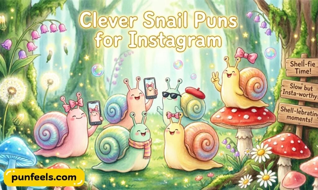 Clever Snail Puns for Instagram
