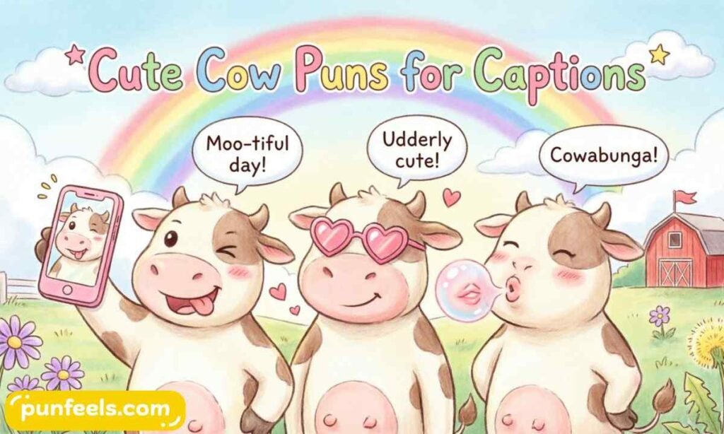 Cute Cow Puns for Captions