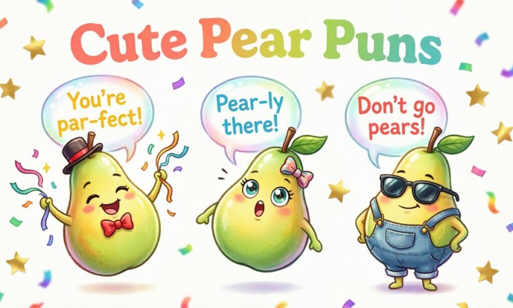 Cute Pear Puns