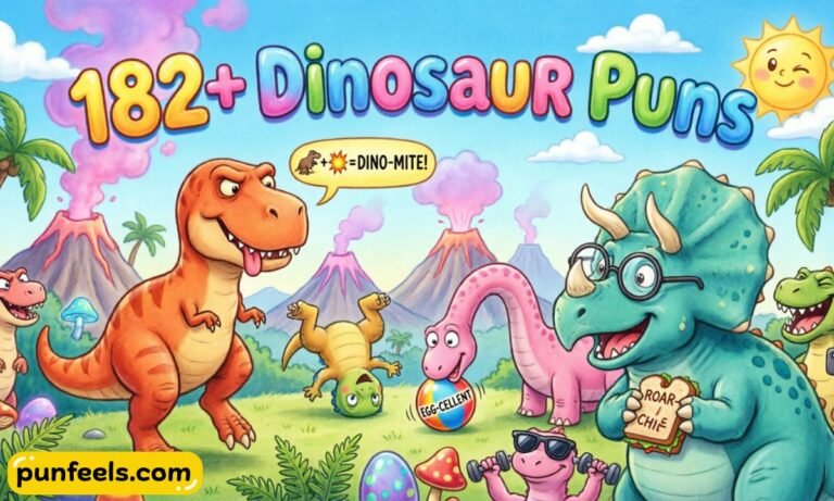 Dinosaur Puns Feature Image