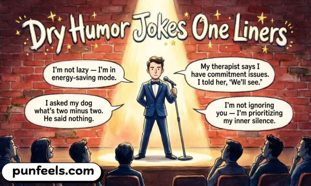 Dry Humor Jokes One Liners