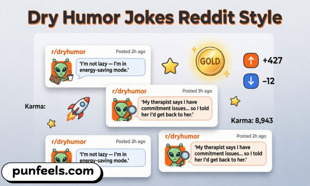 Dry Humor Jokes Reddit Style
