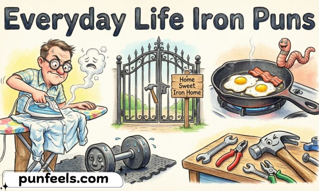 Everyday Life Iron Puns