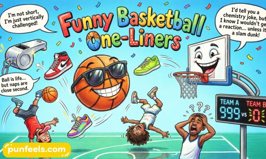 Funny basketball one-liners and quick jokes