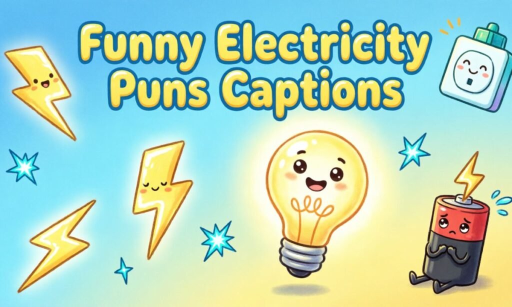 Funny Electricty Puns Captions