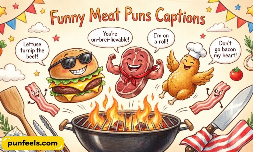 Funny Meat Puns Captions
