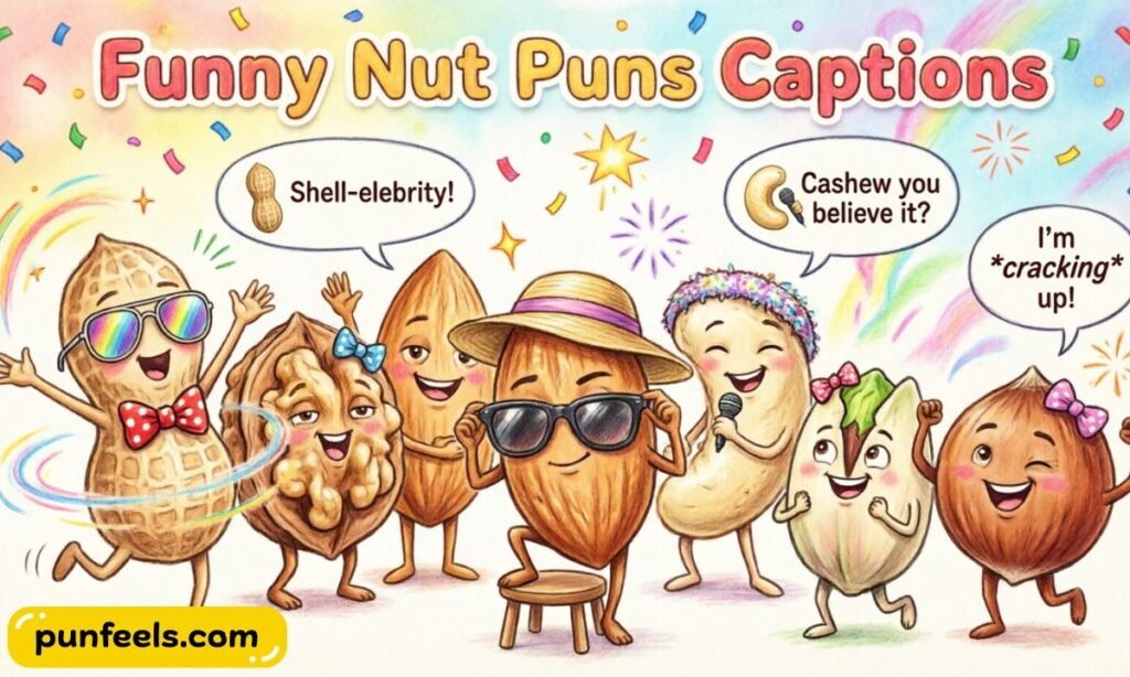 Funny Nut Puns Captions