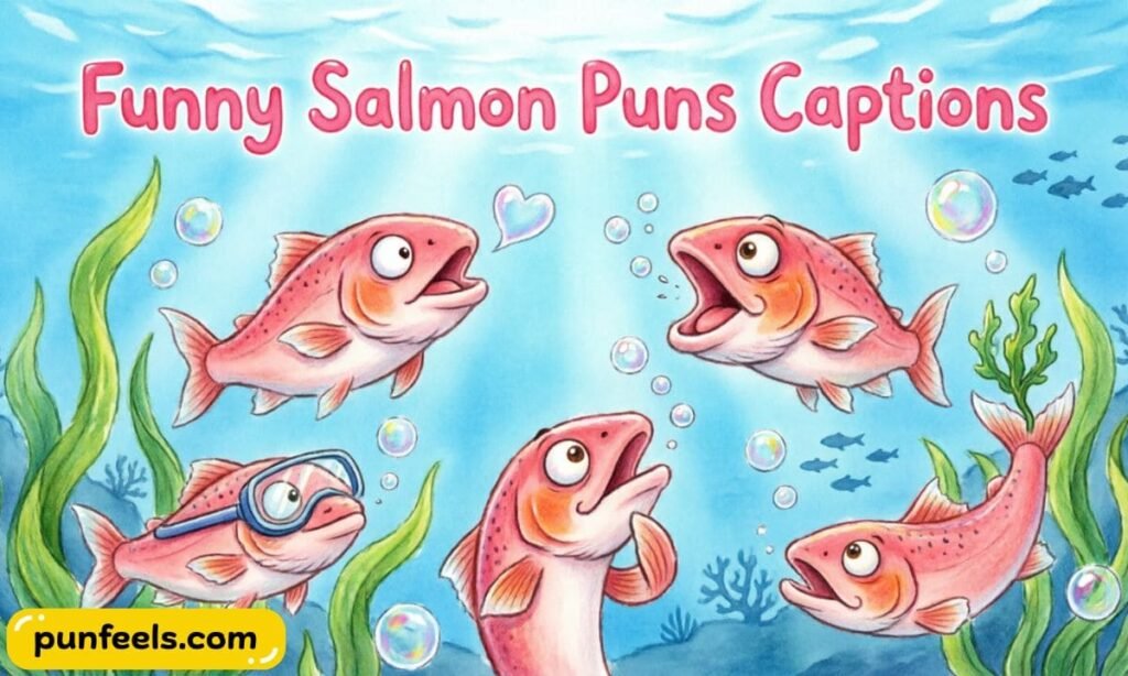 Funny Salmon Puns Captions