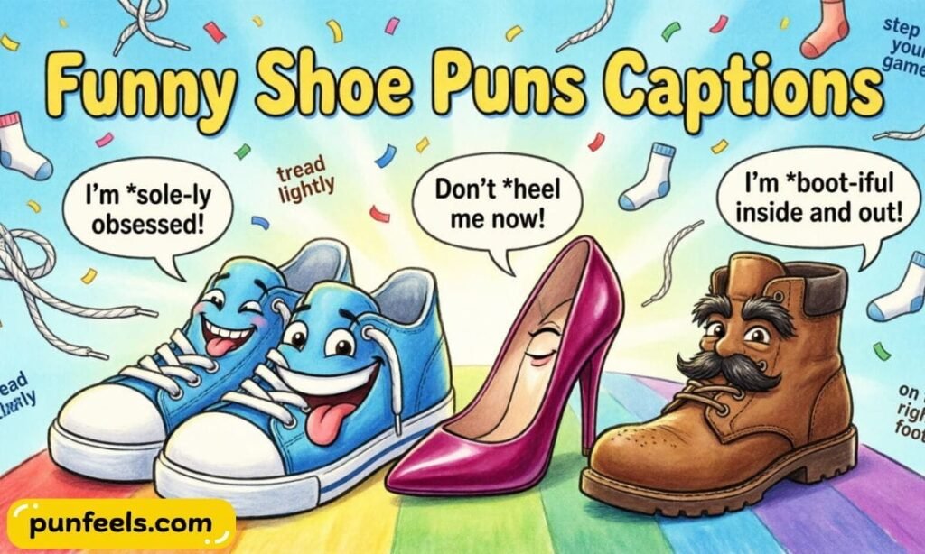 Funny Shoe Puns Captions
