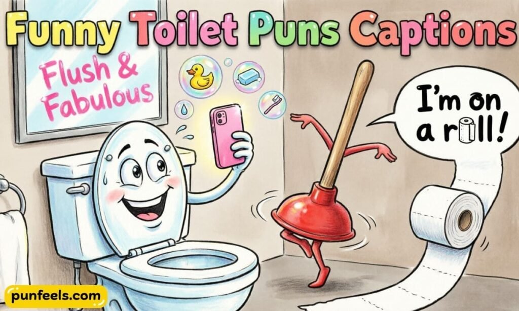Funny Toilet Puns Captions