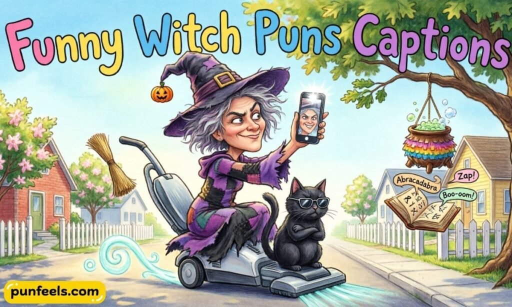 Funny Witch Puns Captions