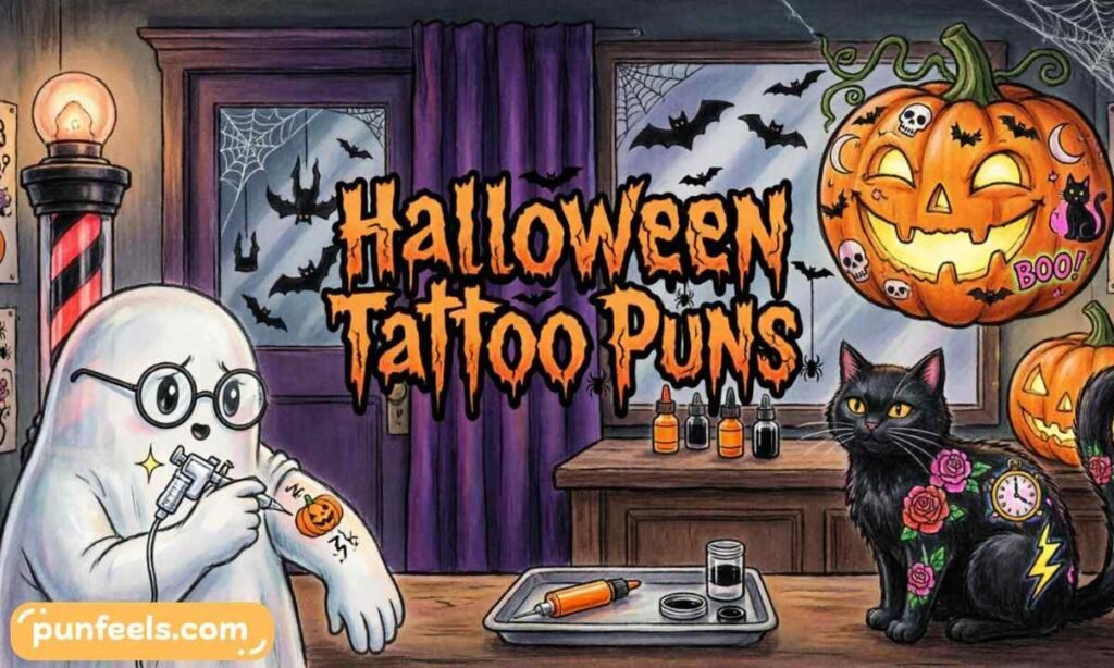 Halloween Tattoo Puns