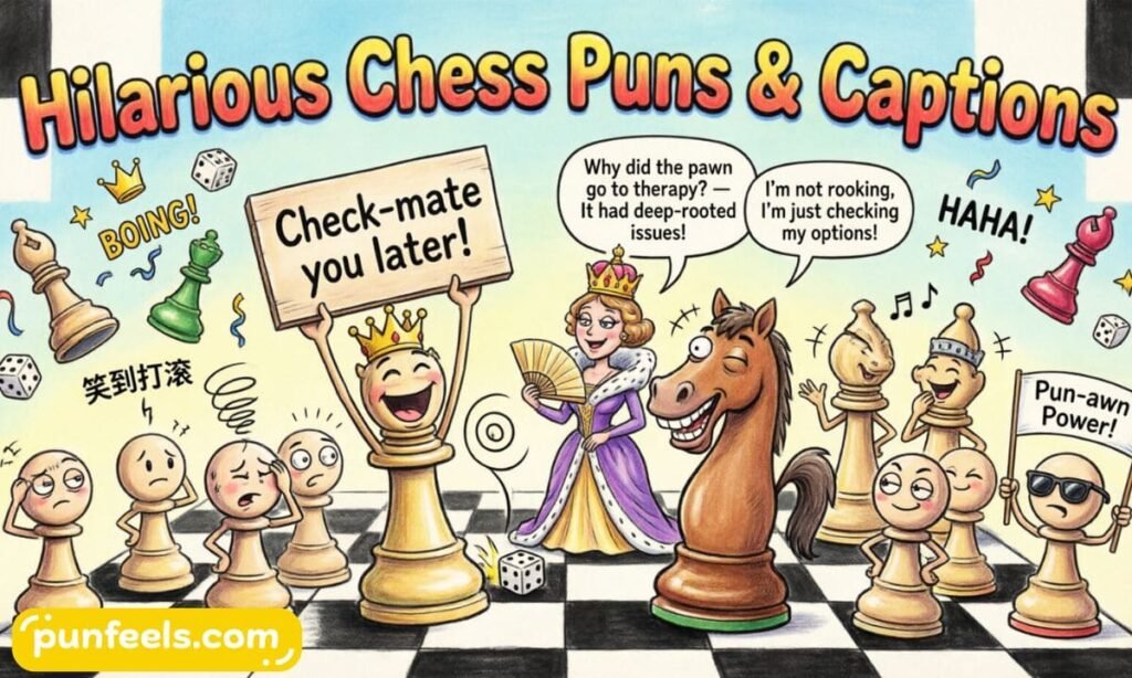 Hilarious Chess Puns and Captions