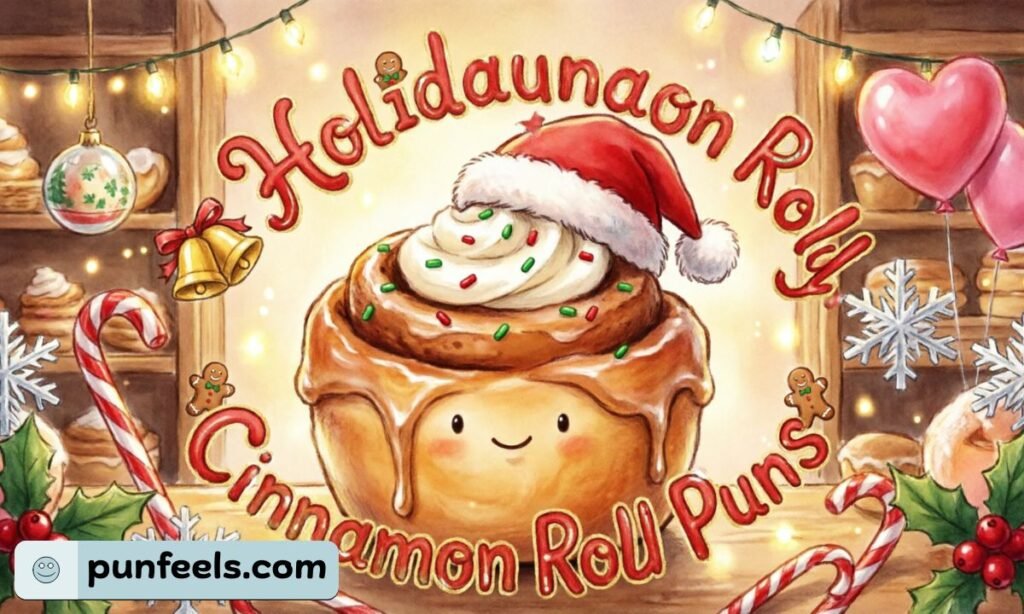Holiday Cinnamon Roll Puns