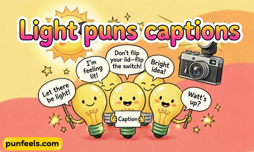 Light Puns Captions