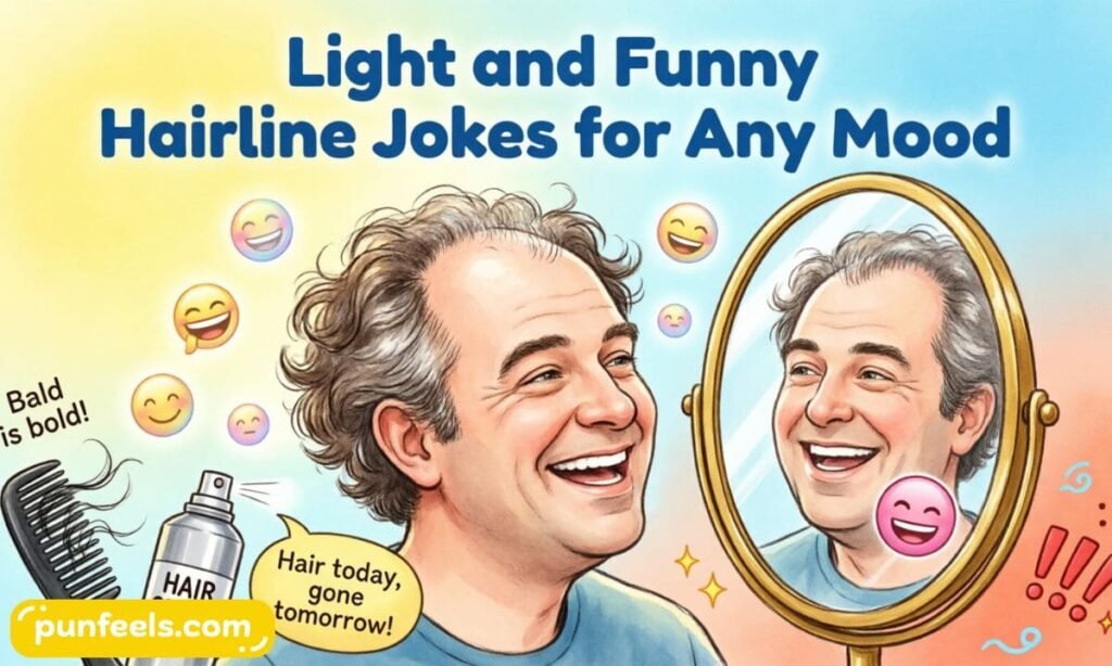 Light and Funny Hairline Jokes for Any Mood