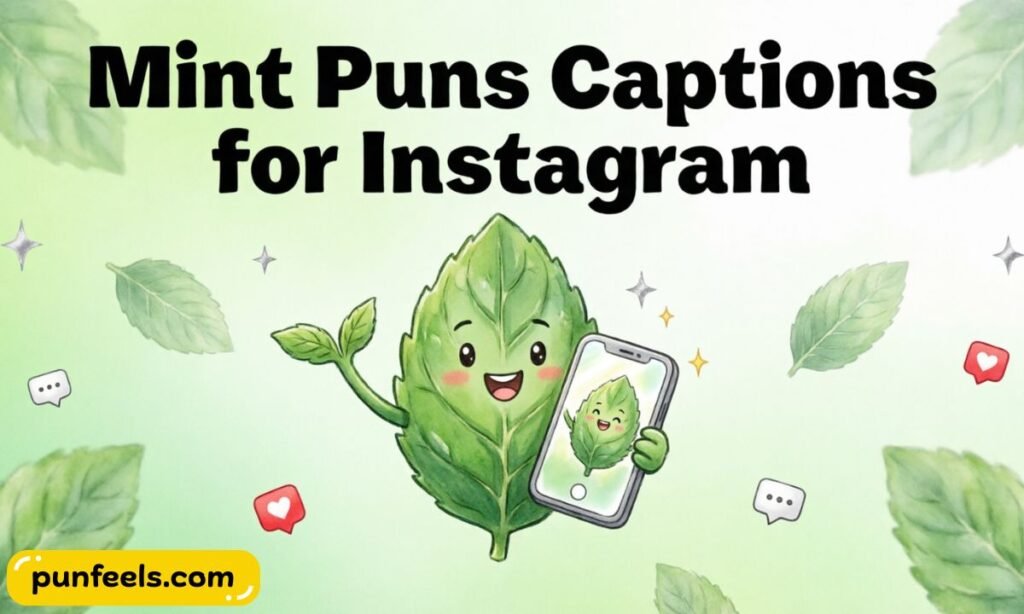 Mint Puns Captions for Instagram