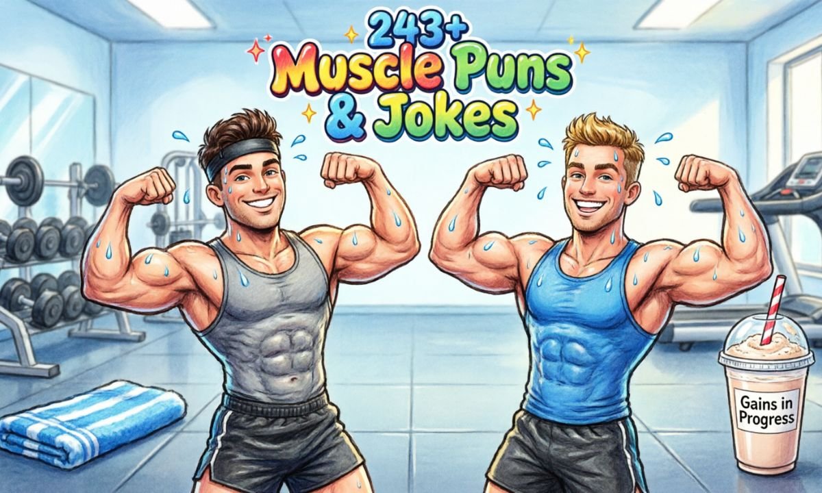 Humorous Muscles 243+Muscle Puns & Jokes That Flex Your Funny Bone