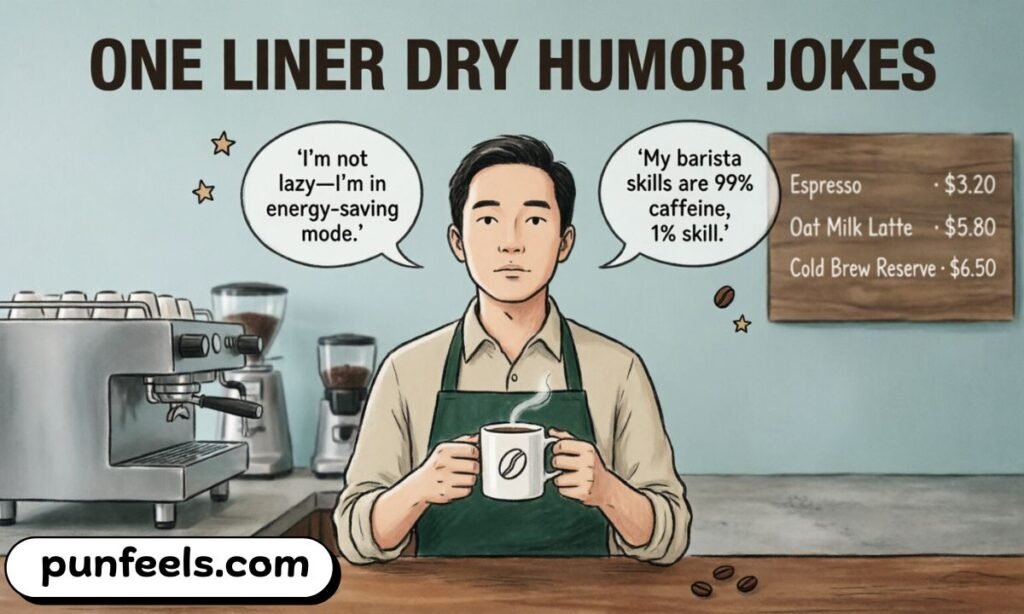 One Liner Dry Humor Jokes