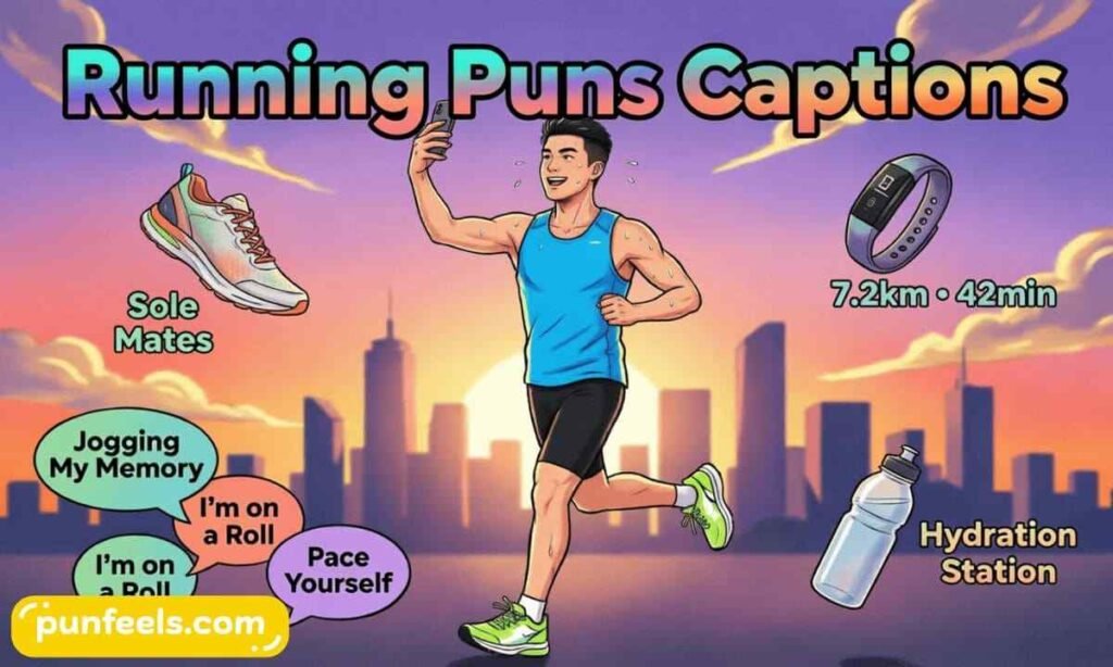 Running Puns Captions