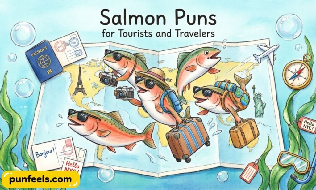 Salmon Puns for Tourists and Travelers