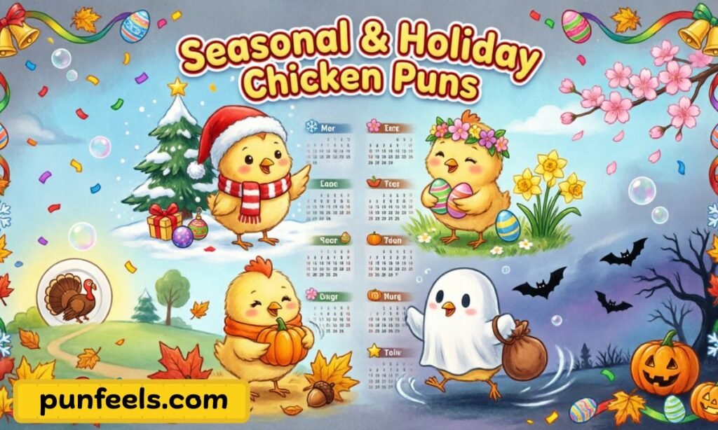Seasonal and Holiday Chicken Puns