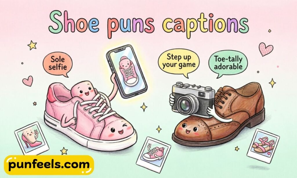 Shoe Puns Captions