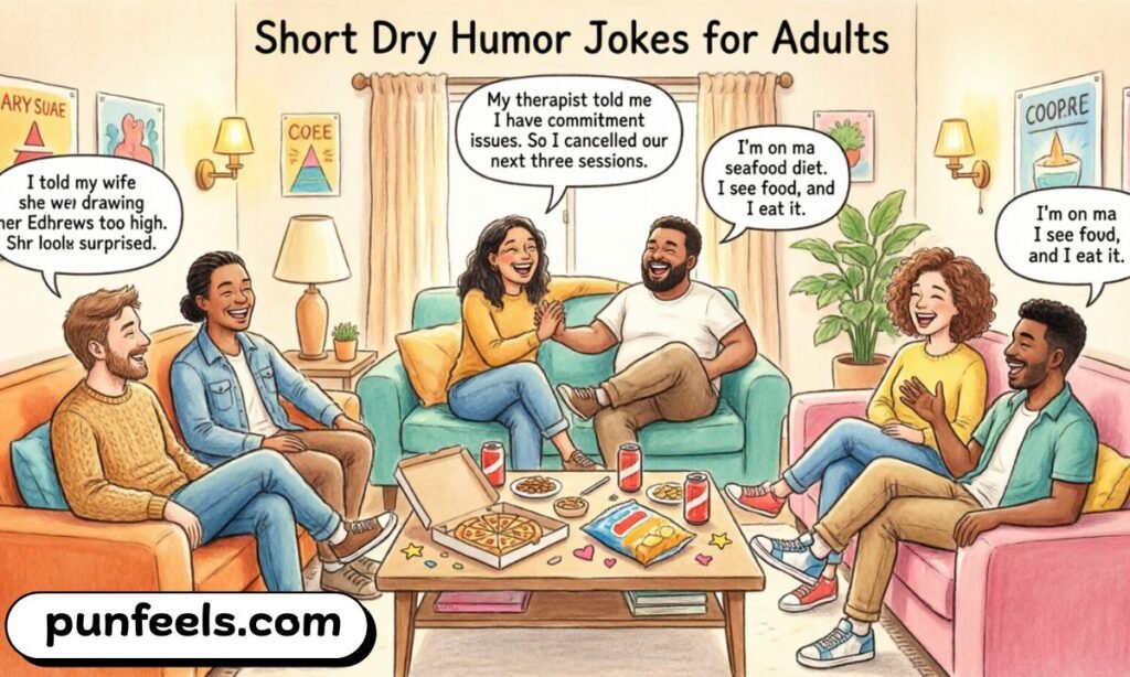 Short Dry Humor Jokes for Adults