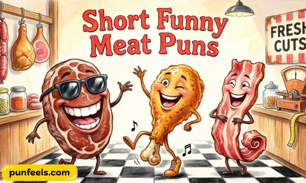 Short Funny Meat Puns