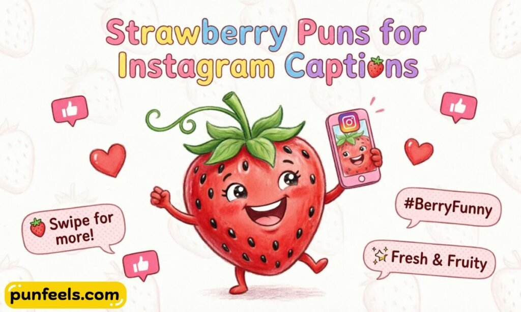 Strawberry Puns for Instagram Captions