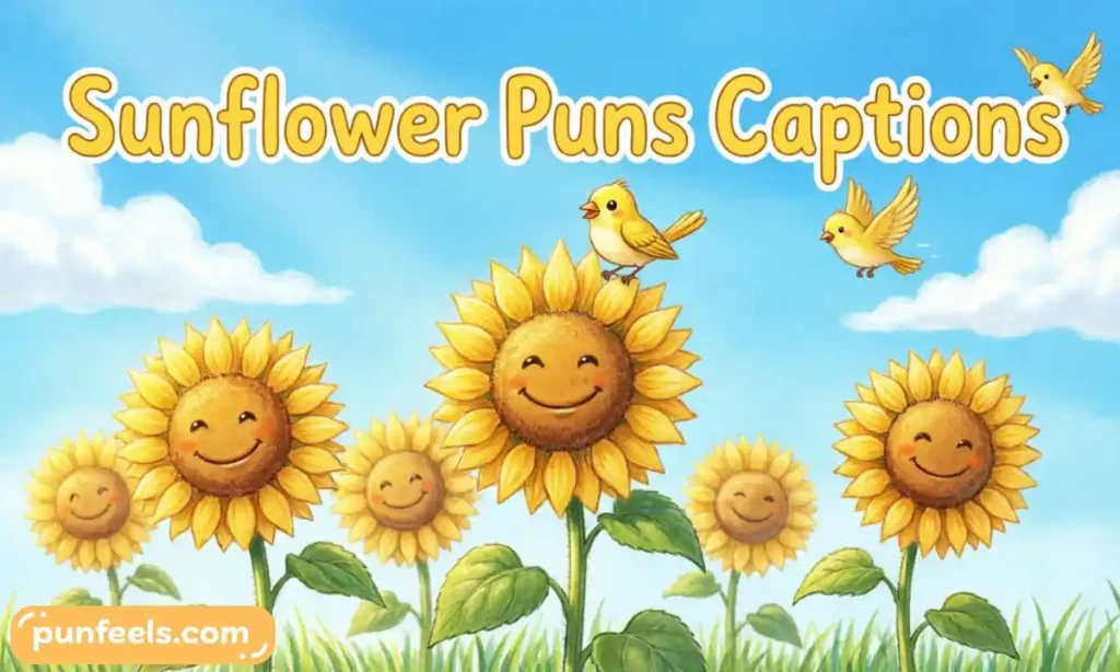 Sunflower Puns Captions