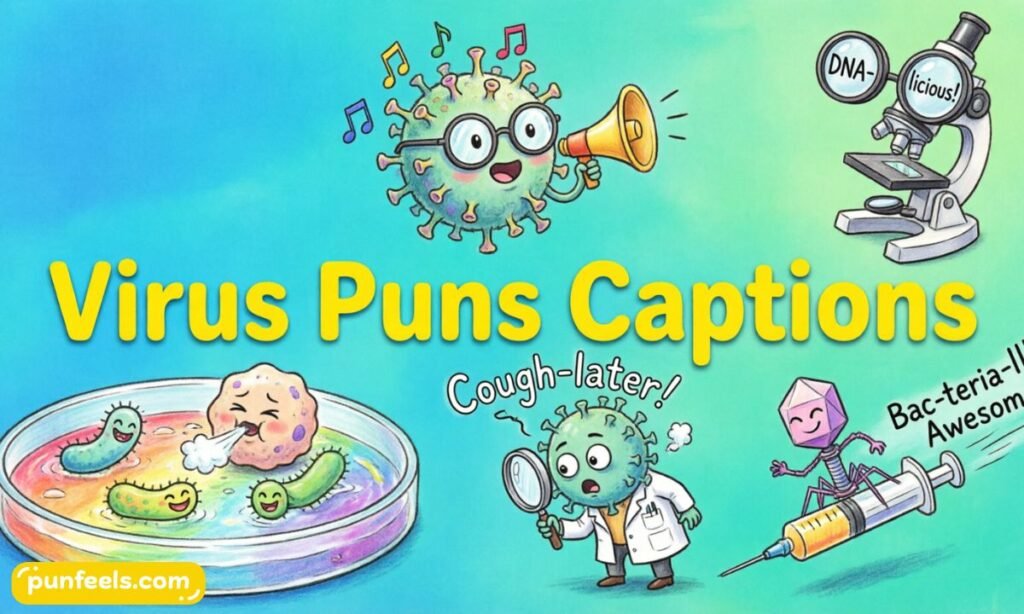 Virus Puns Captions