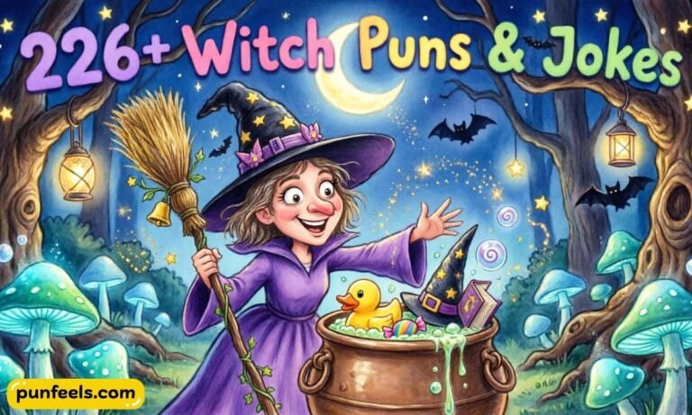 Witch Puns and Jokes Feature Image