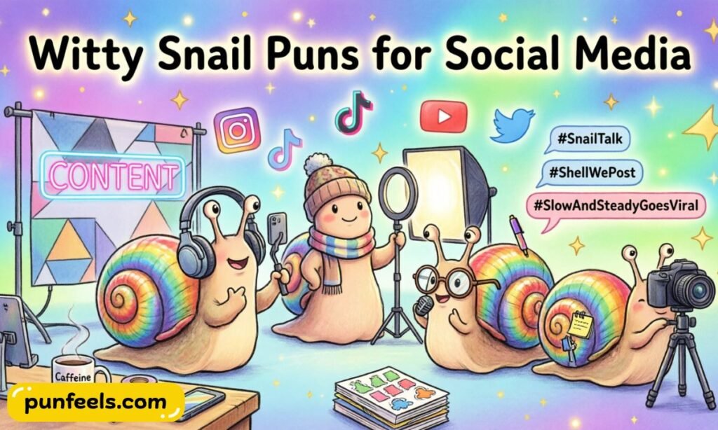 Witty Snail Puns for Social Media