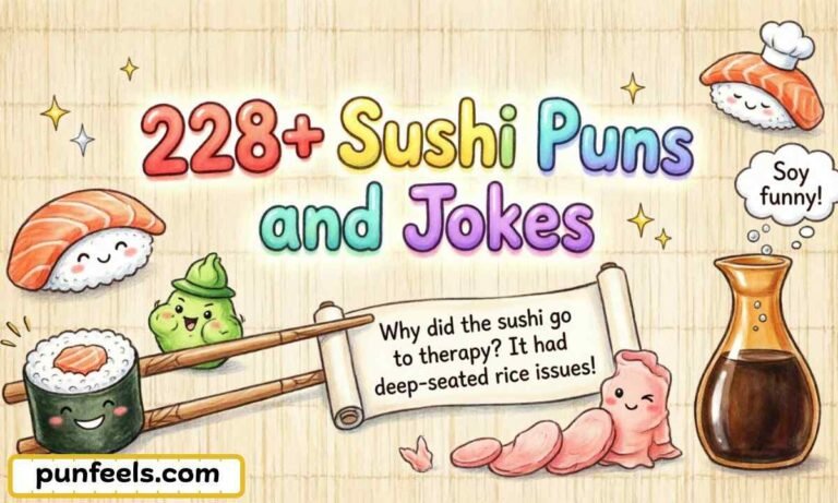 228+ Sushi Puns and Jokes Feature Image