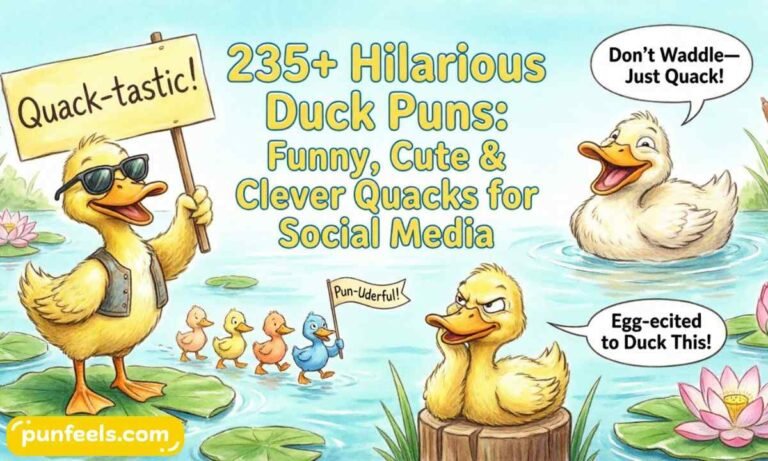 235+ Hilarious Duck Puns Feature Image