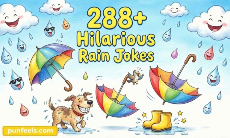 288+ Hilarious Rain Jokes Feature Image