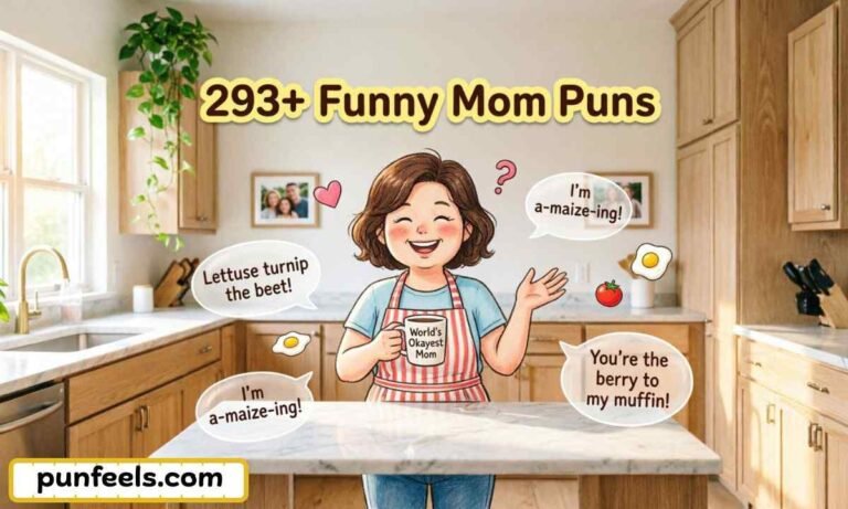 293+ Funny Mom Puns Feature Image